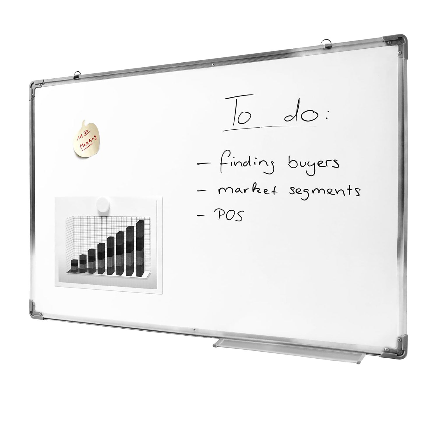 Whiteboard - beschreibbare Magnettafel 90 x 60 Memoboard