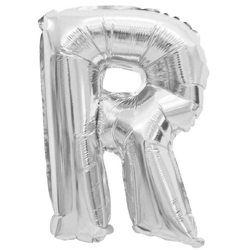 Buchstaben Folienballons Silber 80cm - Alphabet Luftballons A-Z