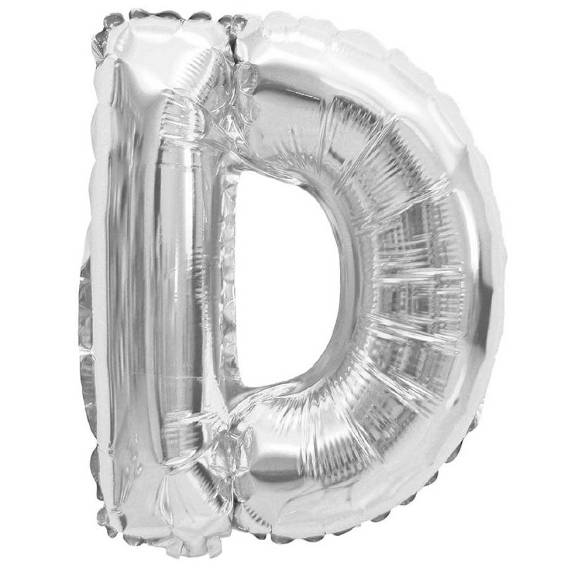 Buchstaben Folienballons Silber 80cm - Alphabet Luftballons A-Z