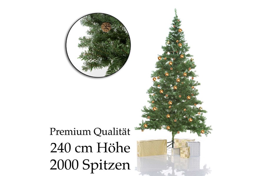 Künstlicher Weihnachtsbaum mit Ständer 2,40m » günstig kaufen!